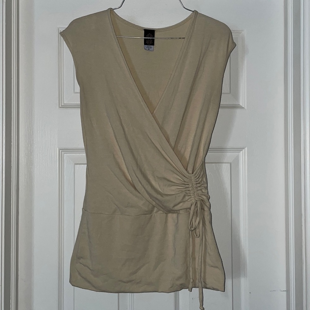 V.1 Couture Cream Blouse. Size: Medium